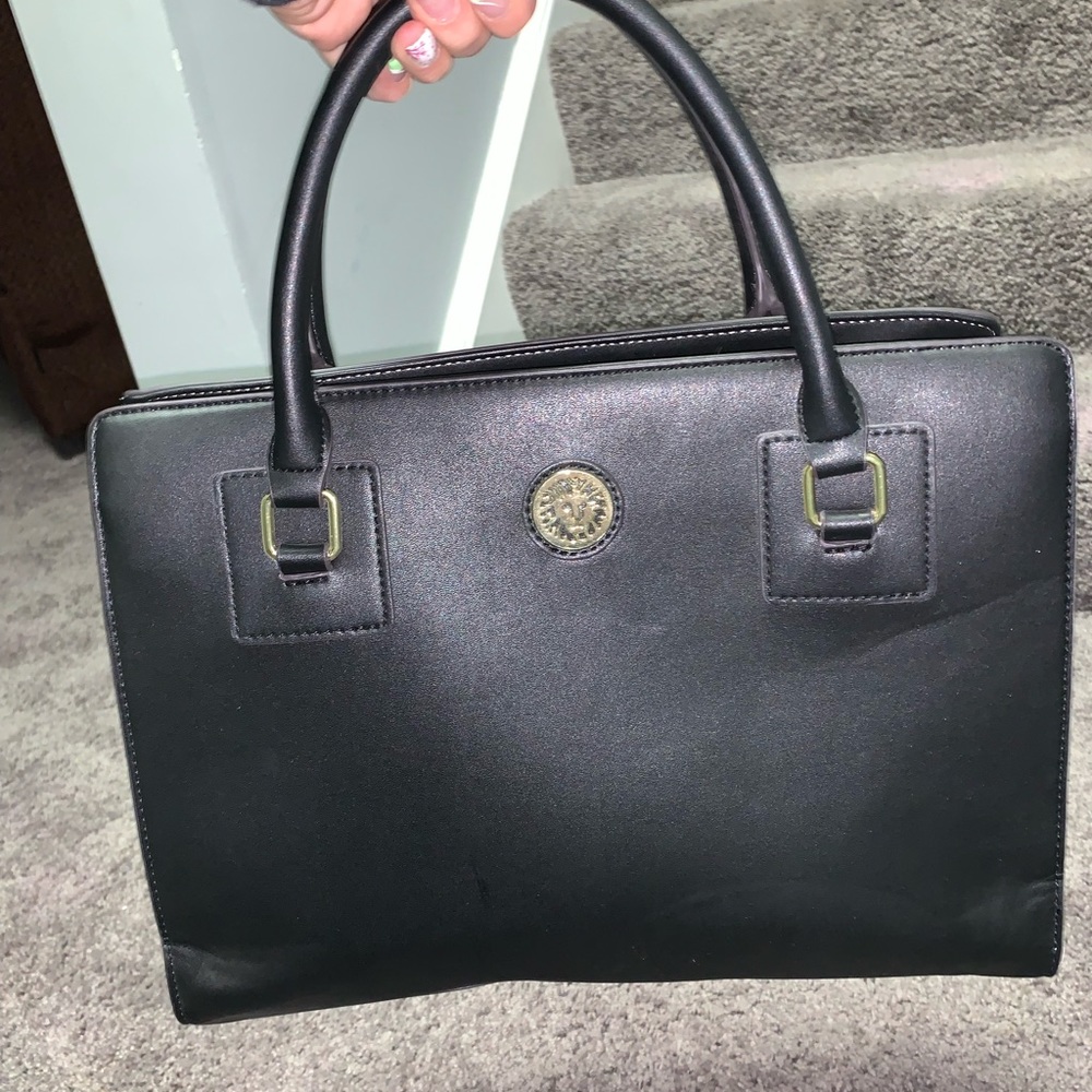 Black and white purse